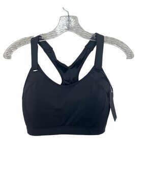 Syrokan Sports Bra Adjustable Straps Racerback Size 32E Black New